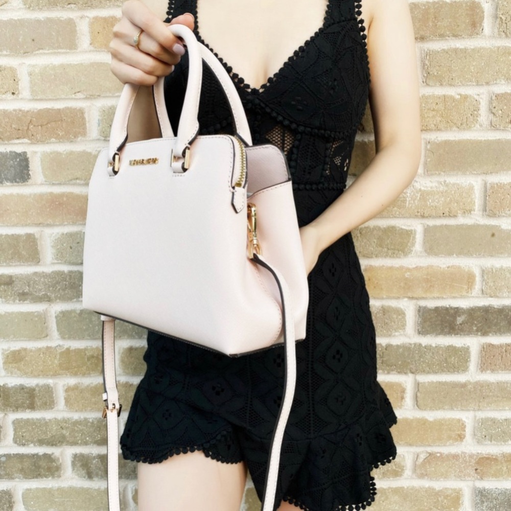 Michael Kors Idina Small Satchel Bag Leather